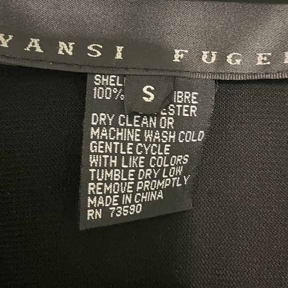 Vansi Fugel size small button up blazer light weight 100% polyester - Picture 7 of 9